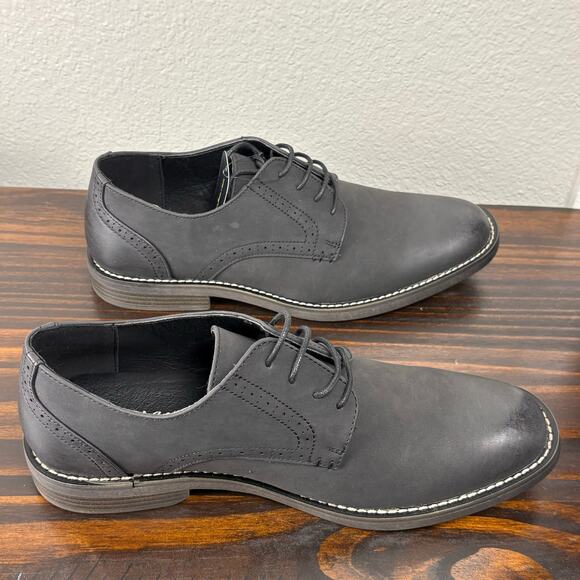 Jonsen Milan Men’s Size 9.5 Black Lace Up Cap Toe Formal Oxford Dress Shoes